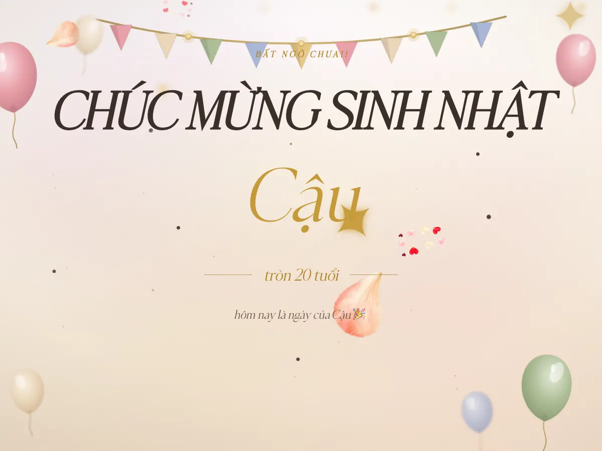 Sinh Nhật Bất Ngờ — Bật Đèn Lên 🎈 — mẫu quà tặng 3D online